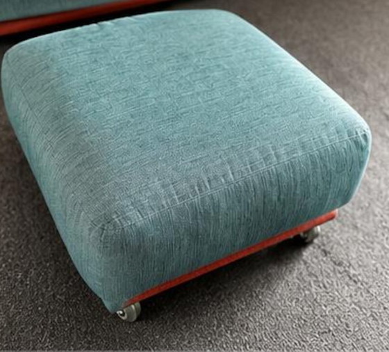 Image 1 of Felicerossi E05 designbank + poef (gemaakt in Italië)
