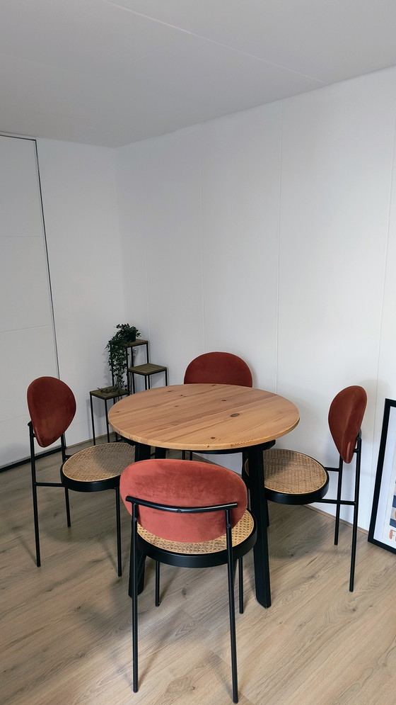 Image 1 of Design dining set - MADE Rumana chairs + IKEA table