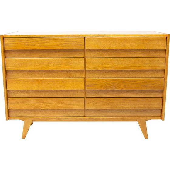 Image 1 of Vintage U-453 chest of drawers in oak by Jiri Jiroutek for Interiér Praha, Czechoslovakia 1960s