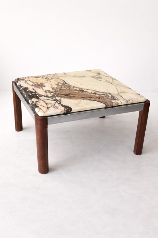 Vintage design salontafel marmeren blad