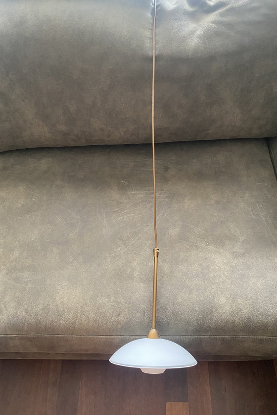 Image 1 of Steinhauer Sovereign / Lampe suspendue Aleppo en couleur bronze et verre dépoli