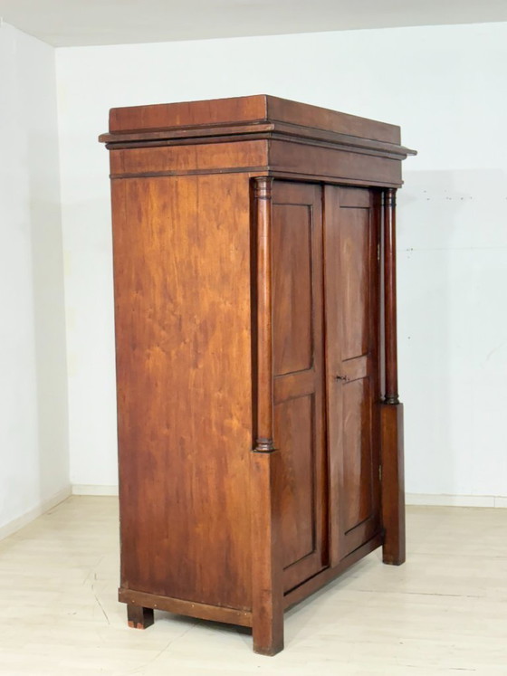 Image 1 of Armario/armario para ropa blanca Biedermeier muy bonito y de alta calidad, circa 1880.