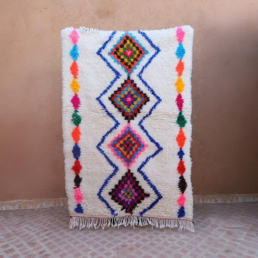 Bunter marokkanischer Berberteppich, 250 cm x 150 cm