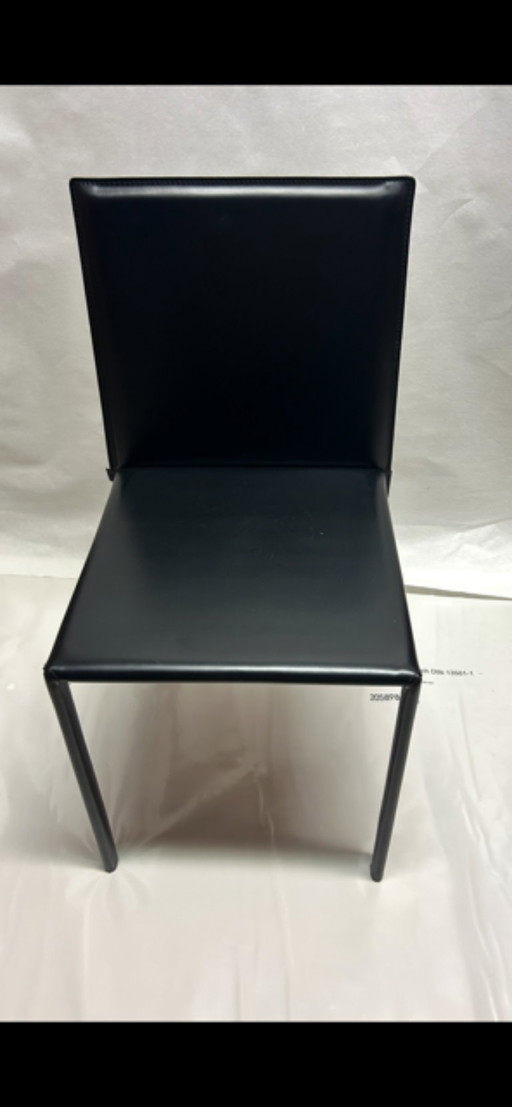 4 X Kristalia designer chairs saddle leather