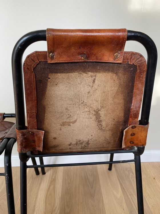 Image 1 of 2 chaises vintage Les Arcs, style Charlotte Perriand