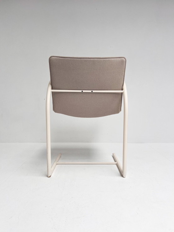 Set Van 4 Cirkel Stoelen Van Boonzaaijer Voor Metaform, 1980's – Eetkamerstoelen, Textile (photo 12 of 13)