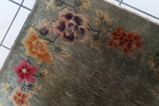 Image 1 of Tappeto cinese antico Art Déco fatto a mano, 90 cm x 145 cm, anni '20 - 1B394