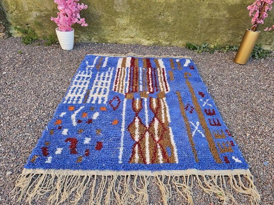Handgefertigter marokkanischer Teppich 250cm x 200cm – Teppiche & Läufer, Wool, Cotton (photo 10 of 11)