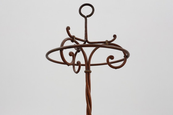 Image 1 of Paragüero antiguo de hierro fundido, Francia ca. 1900