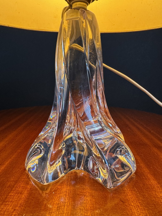 Image 1 of Small Daum crystal lamp from the 1950s
