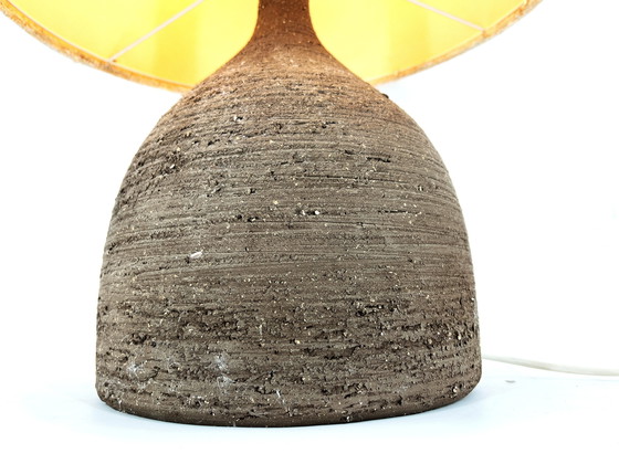 Image 1 of Large 1960s Ceramic Table Lamp or Floor Lamp with Original Fabric Shade from Krösselbach