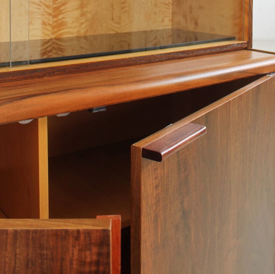 Image 1 of Mid-Century Highboard van Hubert Nepožitek & Bohumil Landsman, Vintage jaren 1960, volledig gerestaureerd