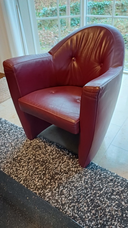 Leolux Carabita 2 pièces rouge bordeaux