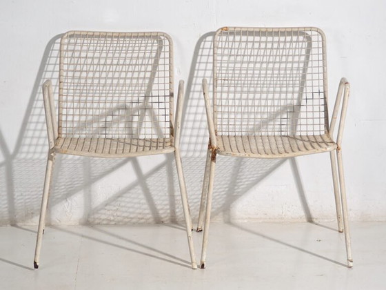 Antique outdoor chairs with armrests (c.1920). Set of 4 pieces #4 – Garden chairs, Iron (photo 23 of 40)
