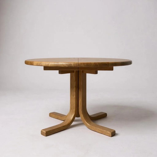 Vintage uitschuifbare eettafel van Maison Seltz, daterend uit de jaren 60/70.