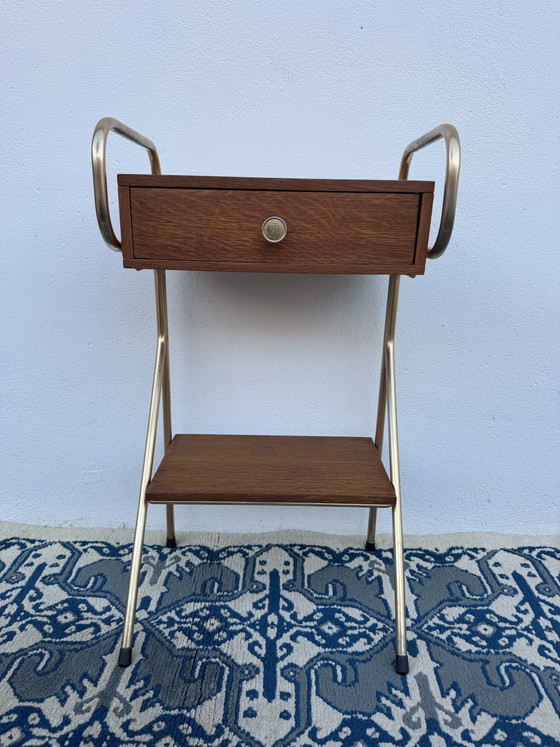 Image 1 of Nachtkastje in Scandinavische stijl uit de jaren 60.