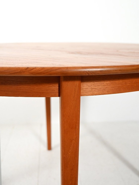 Image 1 of Round extendable teak table by Svante Skogh