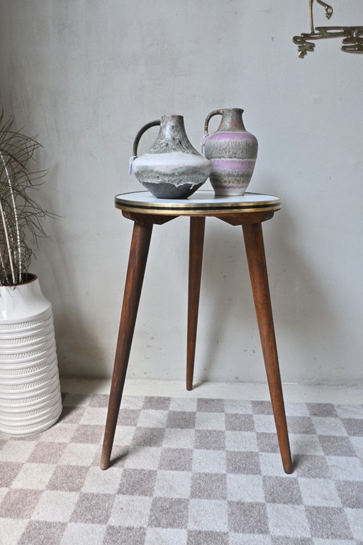 Table à plantes sur pieds hauts 50s/60s vintage