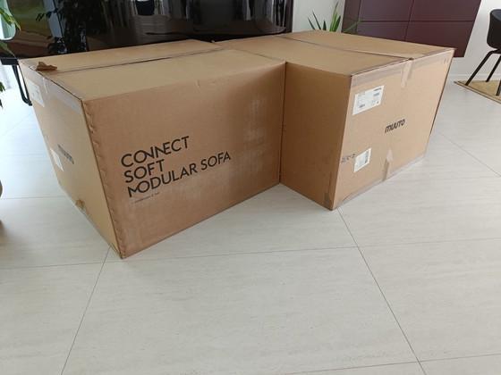 Muuto Connect Soft – 2 nouveaux modules – Cuir cognac – Canapé design – Canapés modulables, Leather (photo 7 of 7)