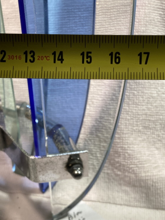 Image 1 of 2 applique da parete di VECA in vetro colorato e metallo