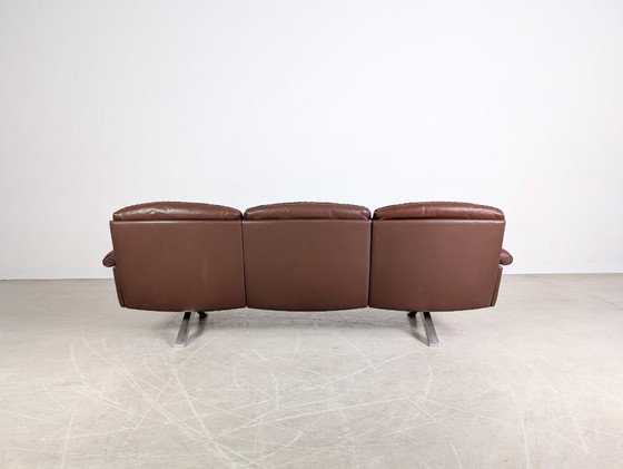 Image 1 of Three-seater mid-century sofa de Sede DS 31 leather brown design