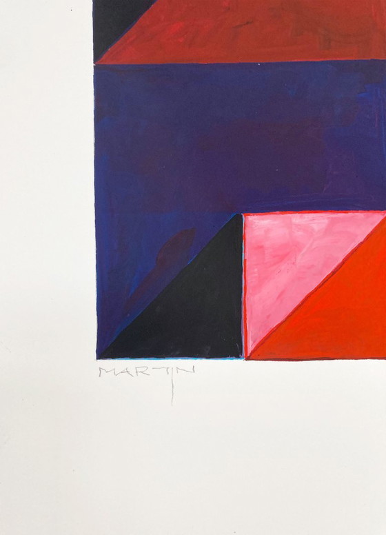 Geometric Composition 16-6 – Paintings & Drawings, Paper (photo 4 of 6)