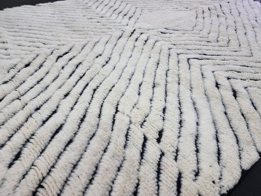 Alfombra Beni Ourain marroquí blanca hecha a mano, tamaño 200/300 cm. – Alessi, vloerkleden en tapijten, Wool (photo 2 of 8)