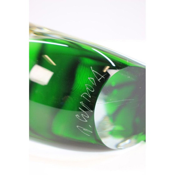 Image 1 of Vintage glass vase by Jaroslav Svoboda for Skrdlovice, Czechoslovakia 1980
