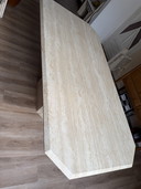 Vintage Travertine Dining Table