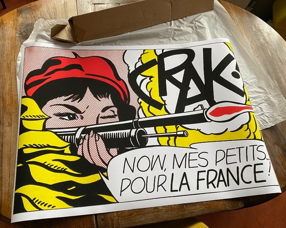 Image 1 of CRACK! von Roy Lichtenstein - 1964 - Poster 100 x 70 cm