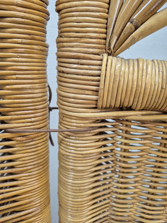 Vintage rattan with bamboo room screen/room divider. – Wicker (photo 5 of 11)