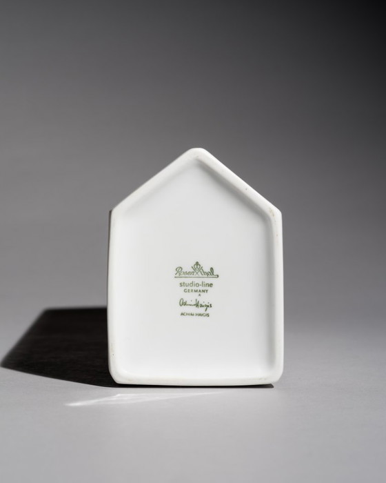 Image 1 of Vaso in porcellana bisquit Rosenthal TRIO di Achim Haigis Scultoreo e Geometrico