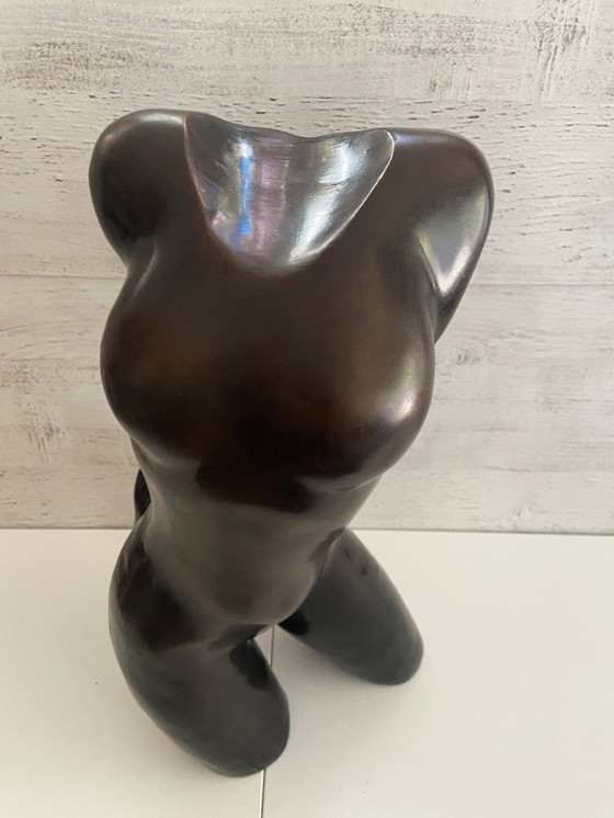 Image 1 of Statua scultura in bronzo antico firmata S. Dalì Corpo femminile di design