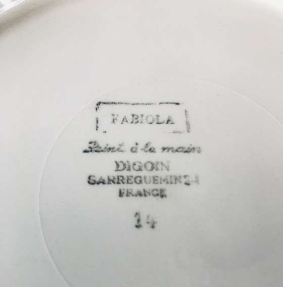 Image 1 of Flat Plates Fabiola Digoin France