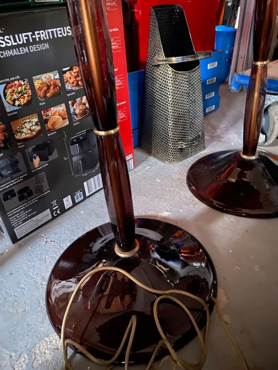 Image 1 of 2 Murano glazen vloerlampen Donghia van John Hutton, mondgeblazen