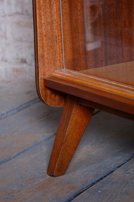 Originale Mid-Century-Vitrine von Nový Domov, Mahagoni, tschechisch, 1950er Jahre – Glass, Wood (photo 6 of 16)