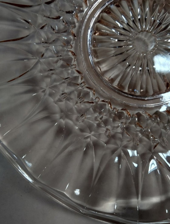 Image 1 of ciotola/piatto in vetro rosa chiaro