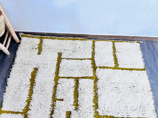 Authentiek handgeweven Berberkleed, 150x350 cm