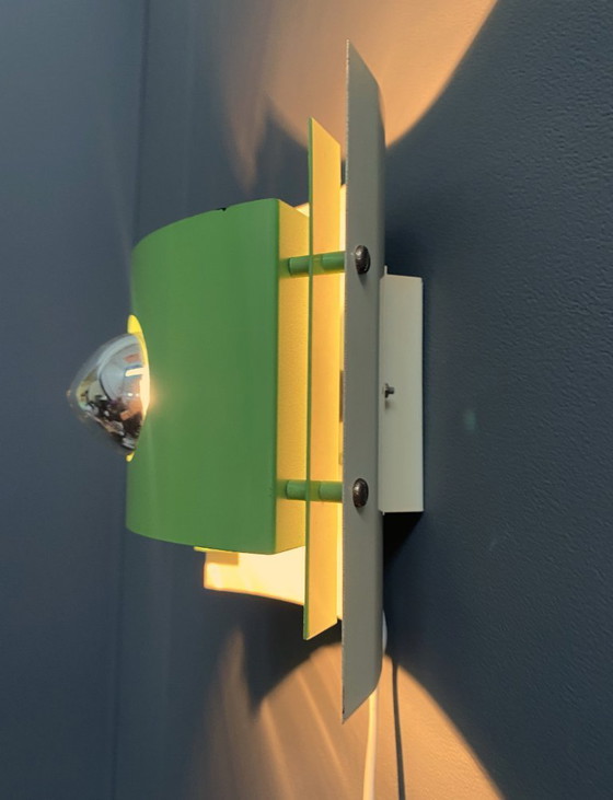 Image 1 of Applique murale Anvia Holland en métal vert, style années 1970, ère spatiale