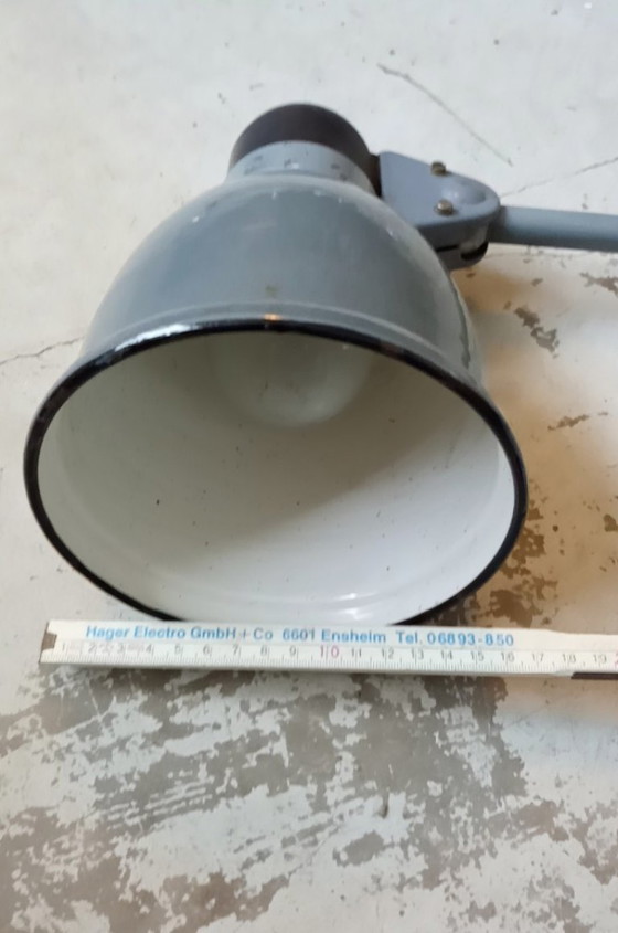 Image 1 of Fabrilux industriële lamp in Bauhaus-stijl, ontwerp voor werkverlichting