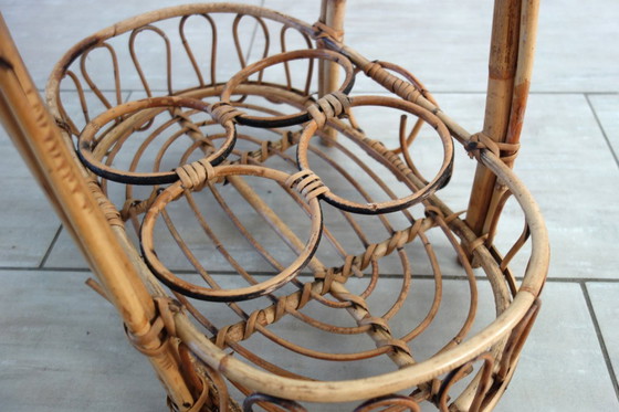 Image 1 of Rotan barwagen uit de jaren 60