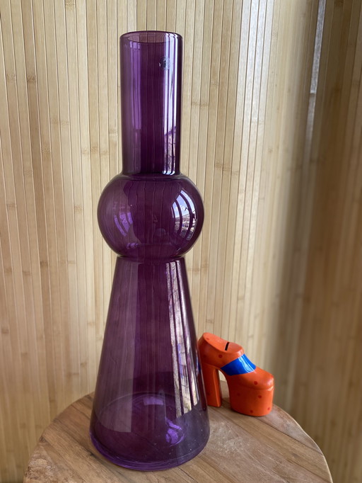 Vintage IKEA Tall Purple Vase