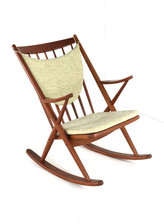 Image 1 of Frank Reenskaug per Bramin sedia a dondolo modello 182 vintage