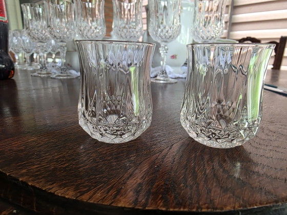 Image 1 of 2st likeurglaasje "longchamp" Cristal d'Arque