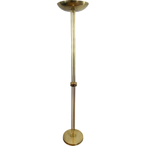 Vintage messing vloerlamp, 1970