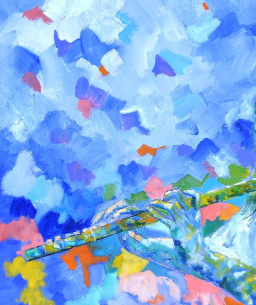 Playing the flute