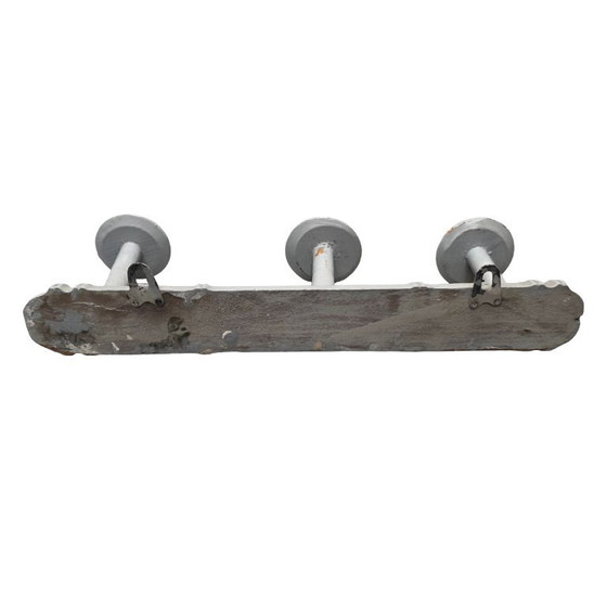 Image 1 of Brocante graue Garderobe aus Holz