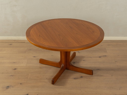 Table ronde à hauteur réglable de style scandinave, années 1960