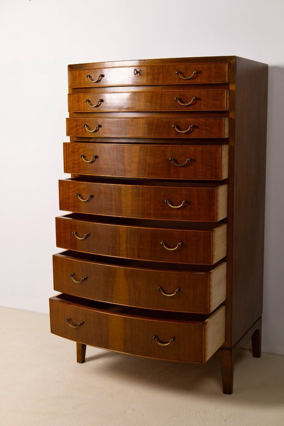 Image 1 of Grande commode en noyer d'Ole Wanscher, années 1940