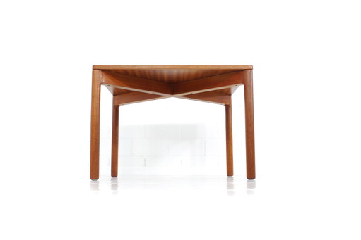 As new, 1960s Niels Bach Mid Century teak coffee table / side table